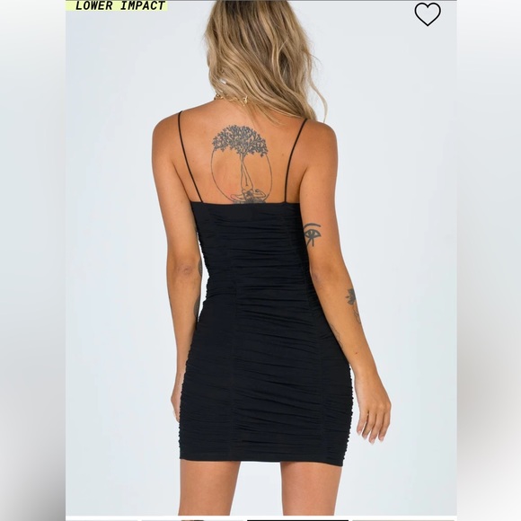 Princess Polly I Want You Mini Dress Black size 12 - Picture 2 of 6